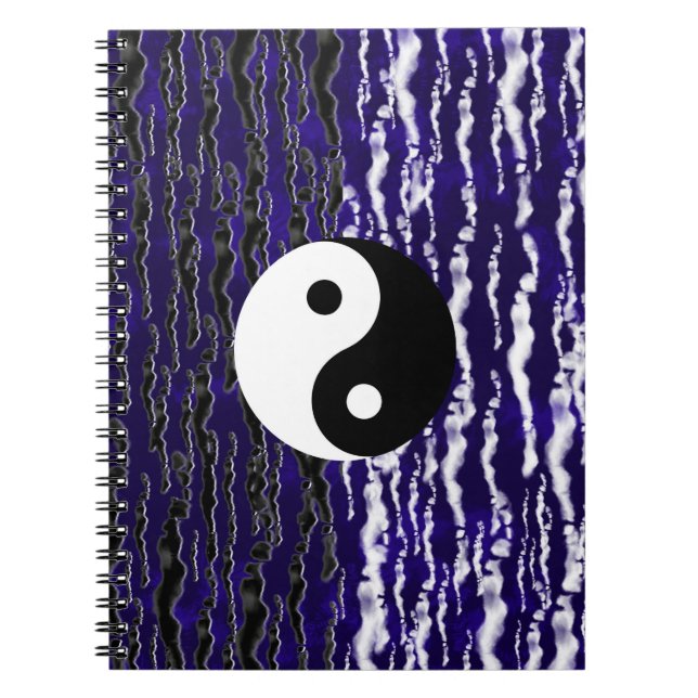 Yin Yang Blue Tranquility Zen Energy Dream Journal (Devant)
