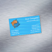 Yin Yang Carte de visite de dessin animé