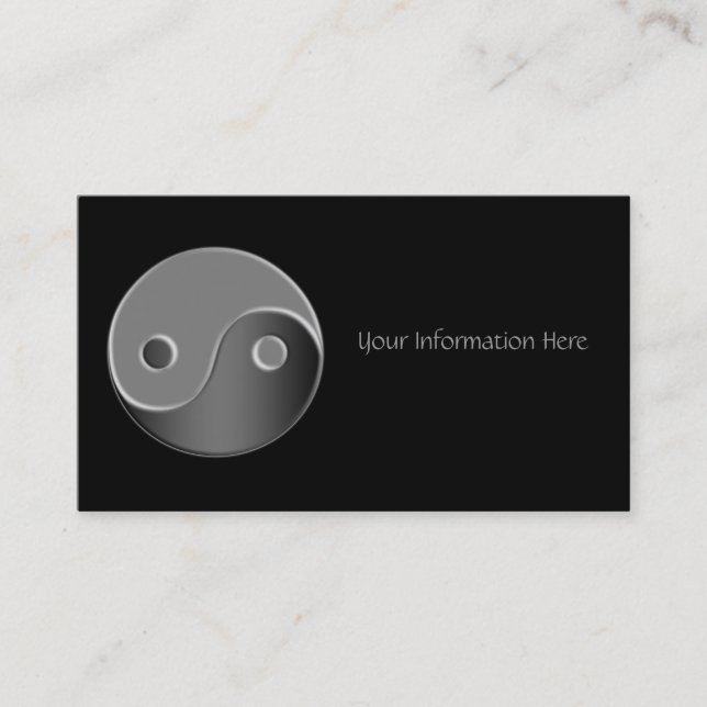 Yin Yang Cartes de visite (Devant)