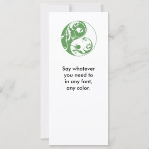 Yin & Yang défilant (vert)