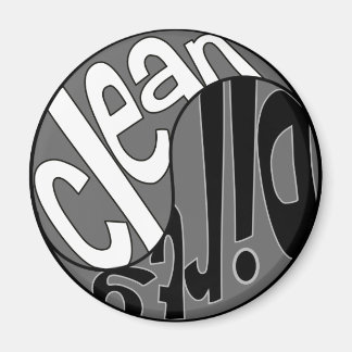 Yin Yang Lave-vaisselle propre Magnet blanc/noir