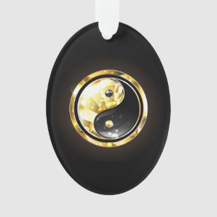Yin Yang or sur noir