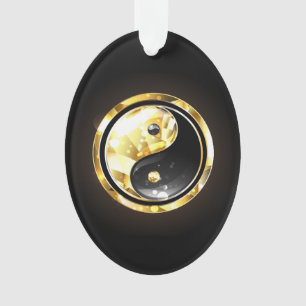Yin Yang or sur noir