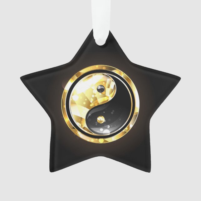 Yin Yang or sur noir (devant)