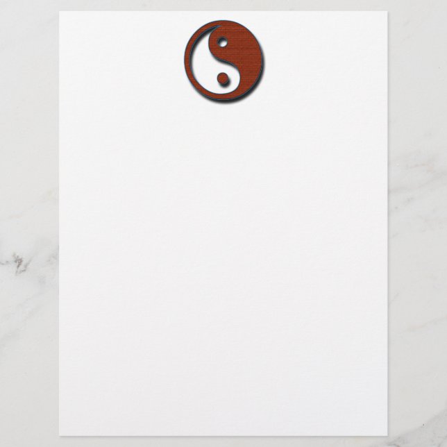 Yin Yang par Shirley Taylor Letterhead (Devant)