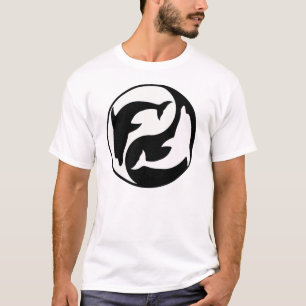 Yin Yang T-shirt Dolphin