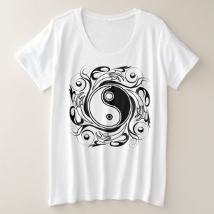 Yin Yang Tattoo Style ornemental