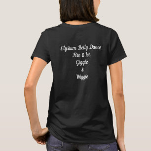 Yinyang du feu et de glace de T-shirt de danse de
