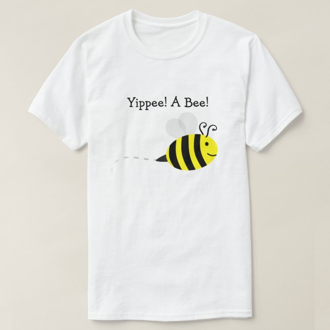 "Yippee ! Une abeille !" T-shirt homme de sensibil (Design devant)