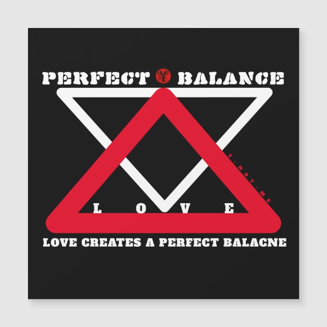 YNOTME PERFECT BALANCE 4b3  Magnetic Card (Devant)