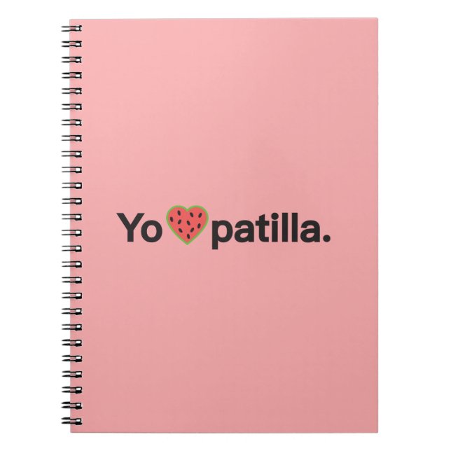 Yo amo Carnet Patilla (Devant)