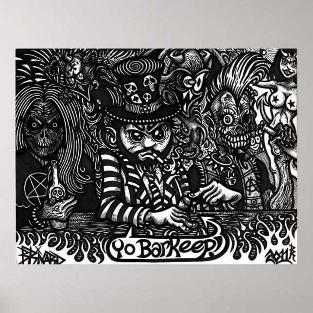 "Yo Barkeep !" Affiche (Devant)