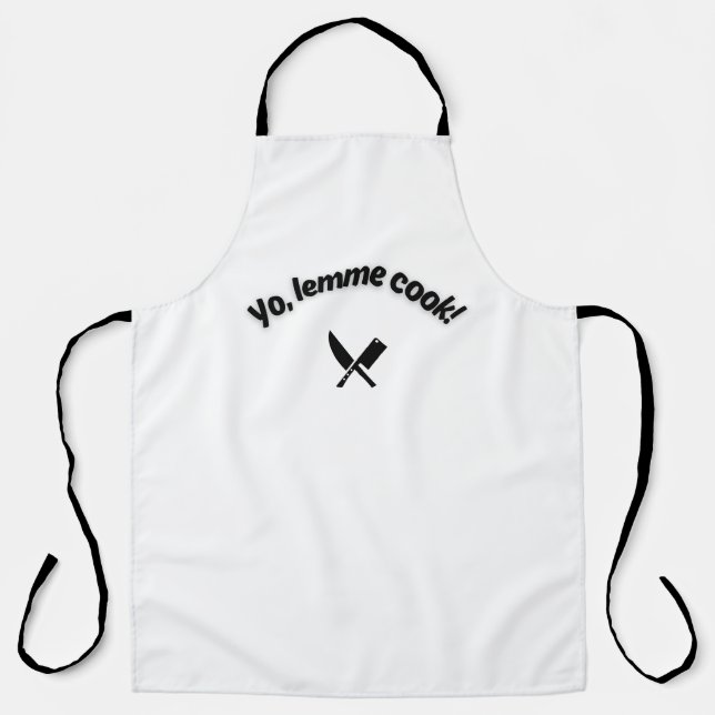 Yo, Laisse-moi cuisiner Tablier drôle pour hommes  (Recto)