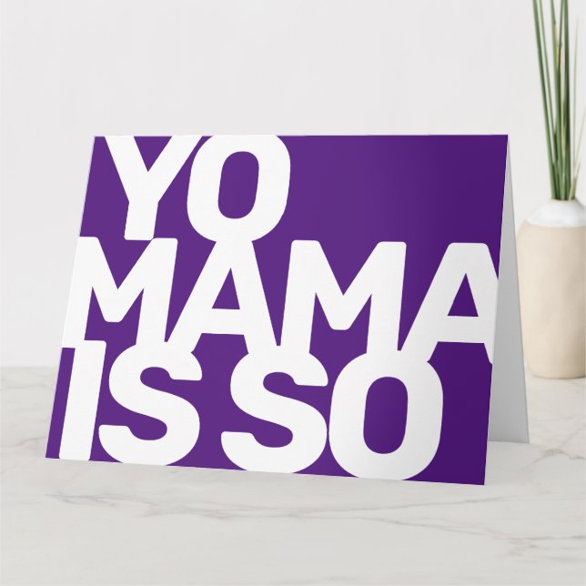 Yo Mama est tellement génial que la carte de la Fê (Devant)