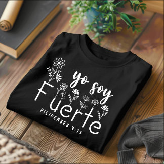 Yo Soy Fuerte Chrétien T-shirt Espagnol