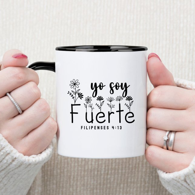 Yo Soy Fuerte Espagnol Coffee Mug (Créateur téléchargé)