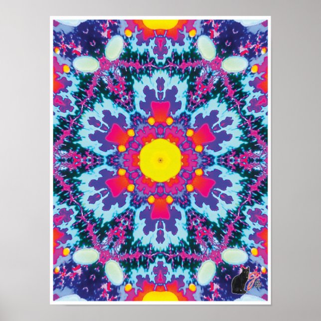 Yodel Kinetic Collage Kaleidoscope Poster (Devant)