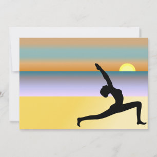 Yoga À La Plage Invitations Personnalisées