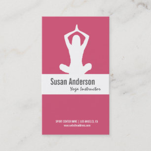 Yoga Carte de visite personnalisé