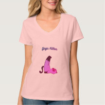 Yoga chaton mignon Pose T-shirt