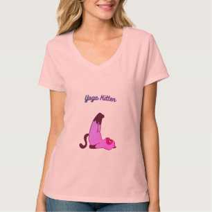 Yoga chaton mignon Pose T-shirt