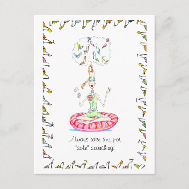 Yoga Chaussures cartes postales (Devant)