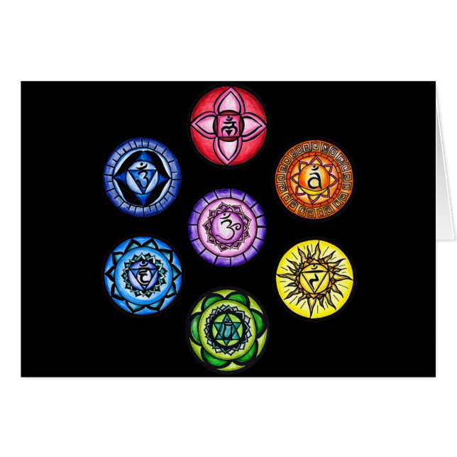 Yoga - énergie de 7 Chakras (Devant horizontal)
