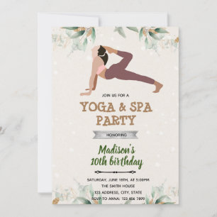 Yoga et invitation spa