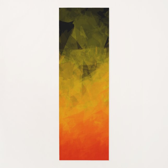 Yoga Facettes abstraites de coucher du soleil - tapis (Devant)