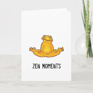 Yoga Frog - Zen Moments Carte de voeux