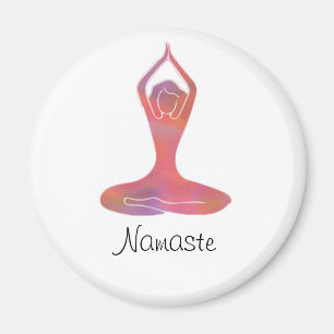 Yoga Girl Namaste Magnet