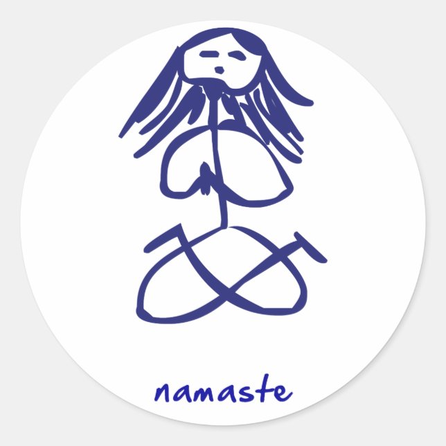 Yoga Girl namaste stickers (Devant)