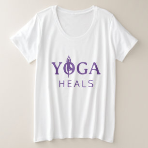Yoga Guérit plus taille t shirt avec silhouette de