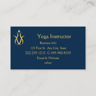 Yoga Instructeur Studio Carte de visite