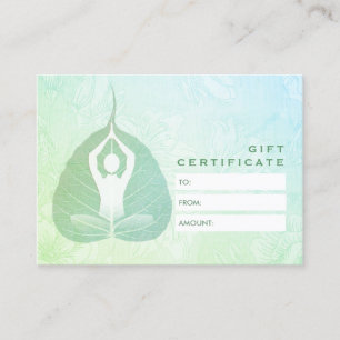 YOGA Instructor Studio Certificat cadeau Bodhi Lea