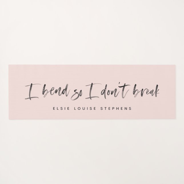 Yoga Je me plie pour ne pas casser le tapis de yoga. (Dos (Horizontal))