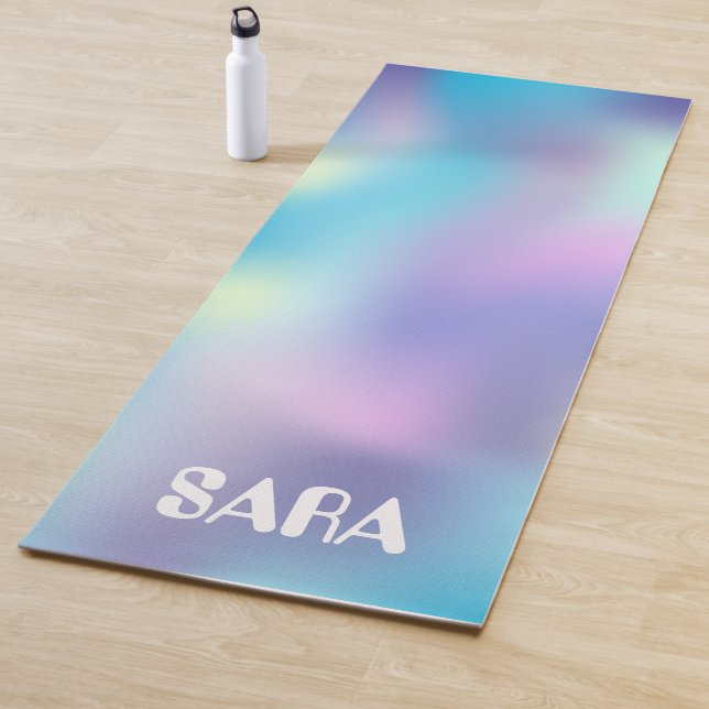Yoga La couleur holographique est parfaite tapis de yog (En situation)
