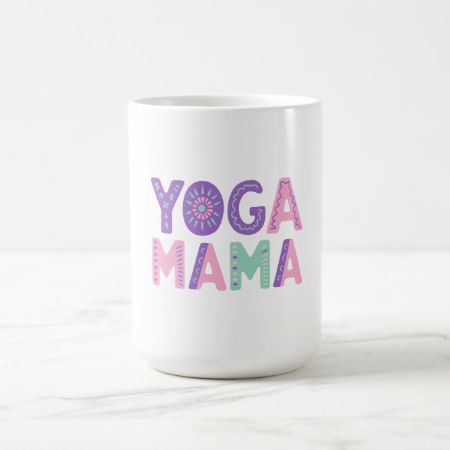 Yoga Mama Pastel Café Mug (Centre)