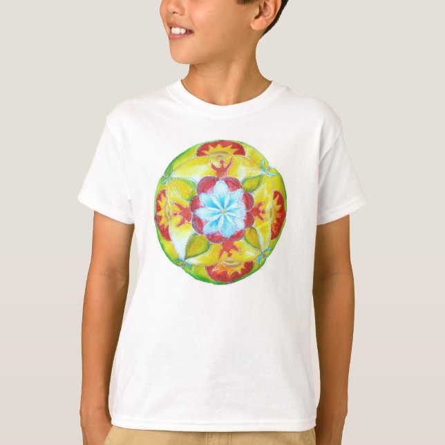 Yoga Mandala T-shirt enfant (Devant)