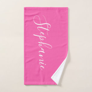 Yoga Mat rose personnalisé monogramme serviette de