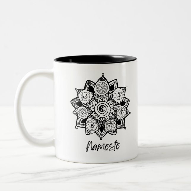 Yoga, Nameste mug (Gauche)