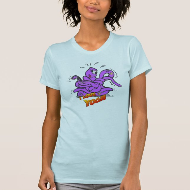 Yoga Octopus in a Knot Apparel T-shirt femme (Devant)