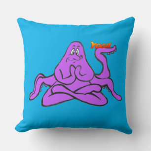 Yoga Octopus Namaste Cust. Coussin décoratif