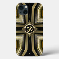 Yoga OM Black Gold Sunshine Galaxy S5 Coque