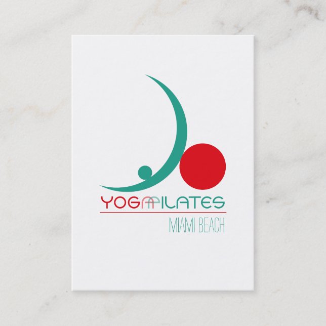 Yoga Pilates - carte de visite (Devant)