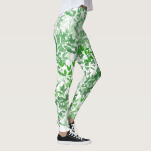 Yoga Pilates Pantalon Court Legging Vert Botanique