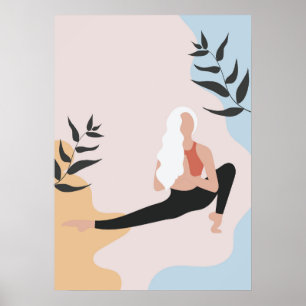 yoga pose une affiche