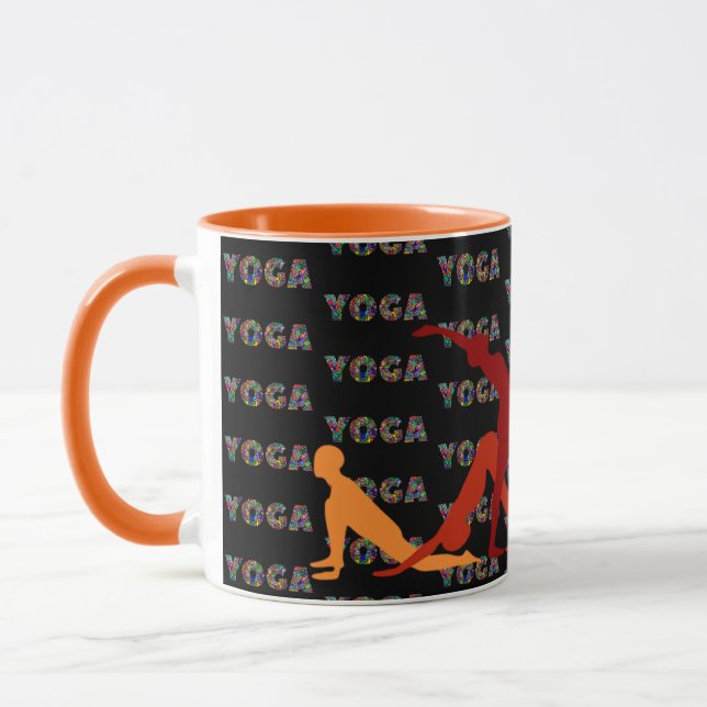 Yoga Poses céramique Cadeau Café Tasse de thé Mug (Gauche)