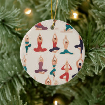 Yoga Poses Ornement de Noël