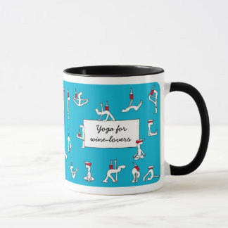 Yoga pour la tasse de bleu de Winelovers